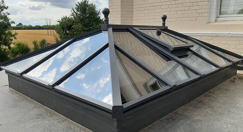 Roof lantern installation on a Southampton property