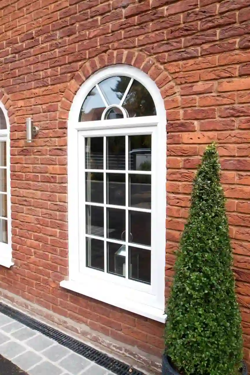Arched tilt and turn window installation