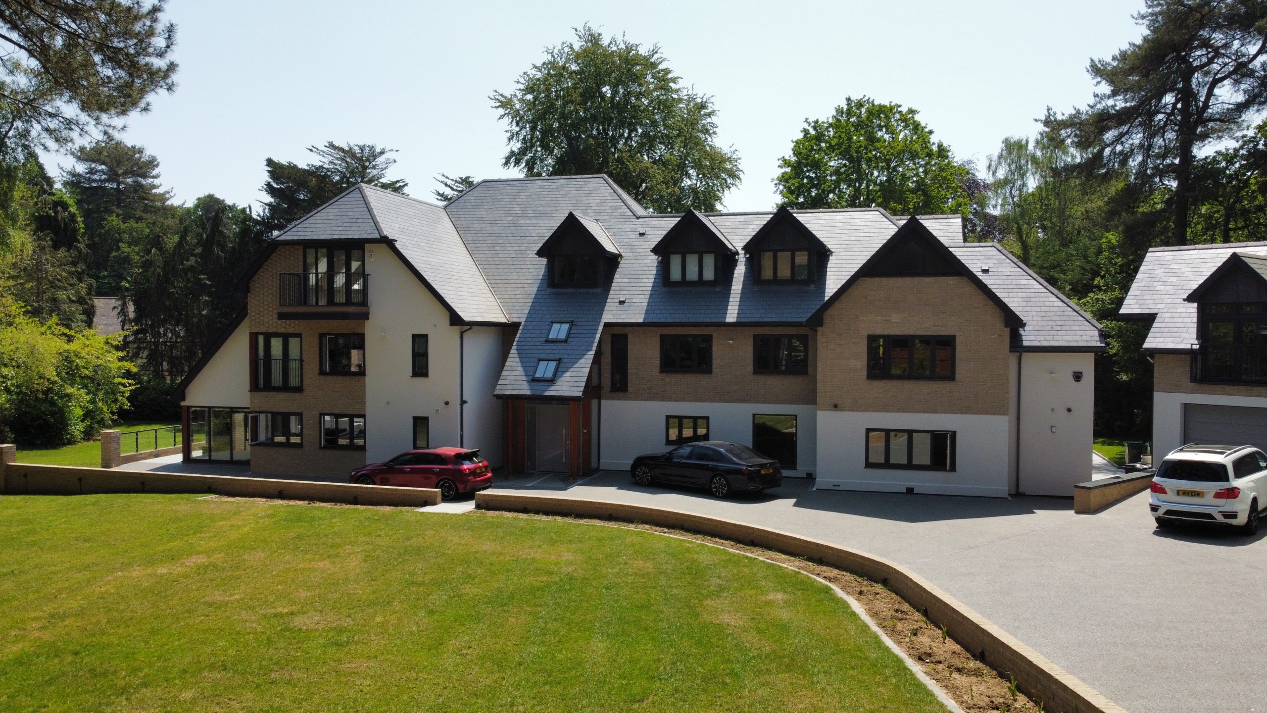 Aluminium windows, aerial view