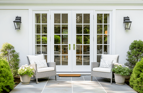 uPVC French doors installation