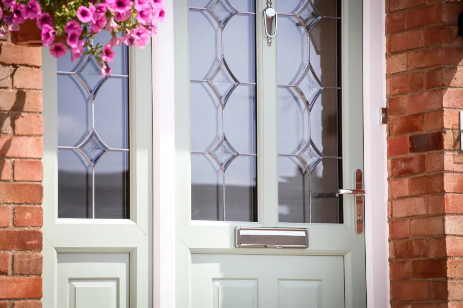 Residential entrance door installation